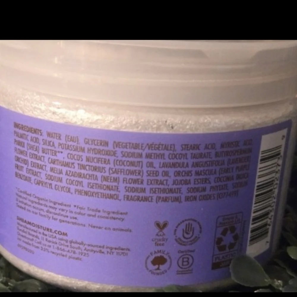 Shea Moisture Calming Creme Body Scrub, Lavender, 11.3 oz (320 g) X2